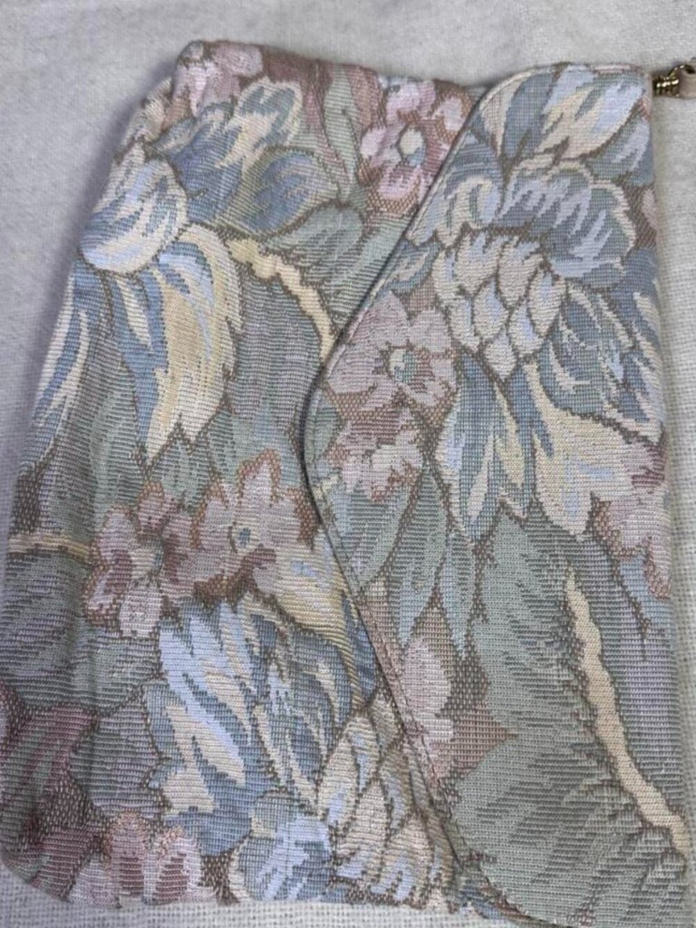 Vintage 80s Floral Tapestry Clutch Wristlet - Coquette Cottagecore